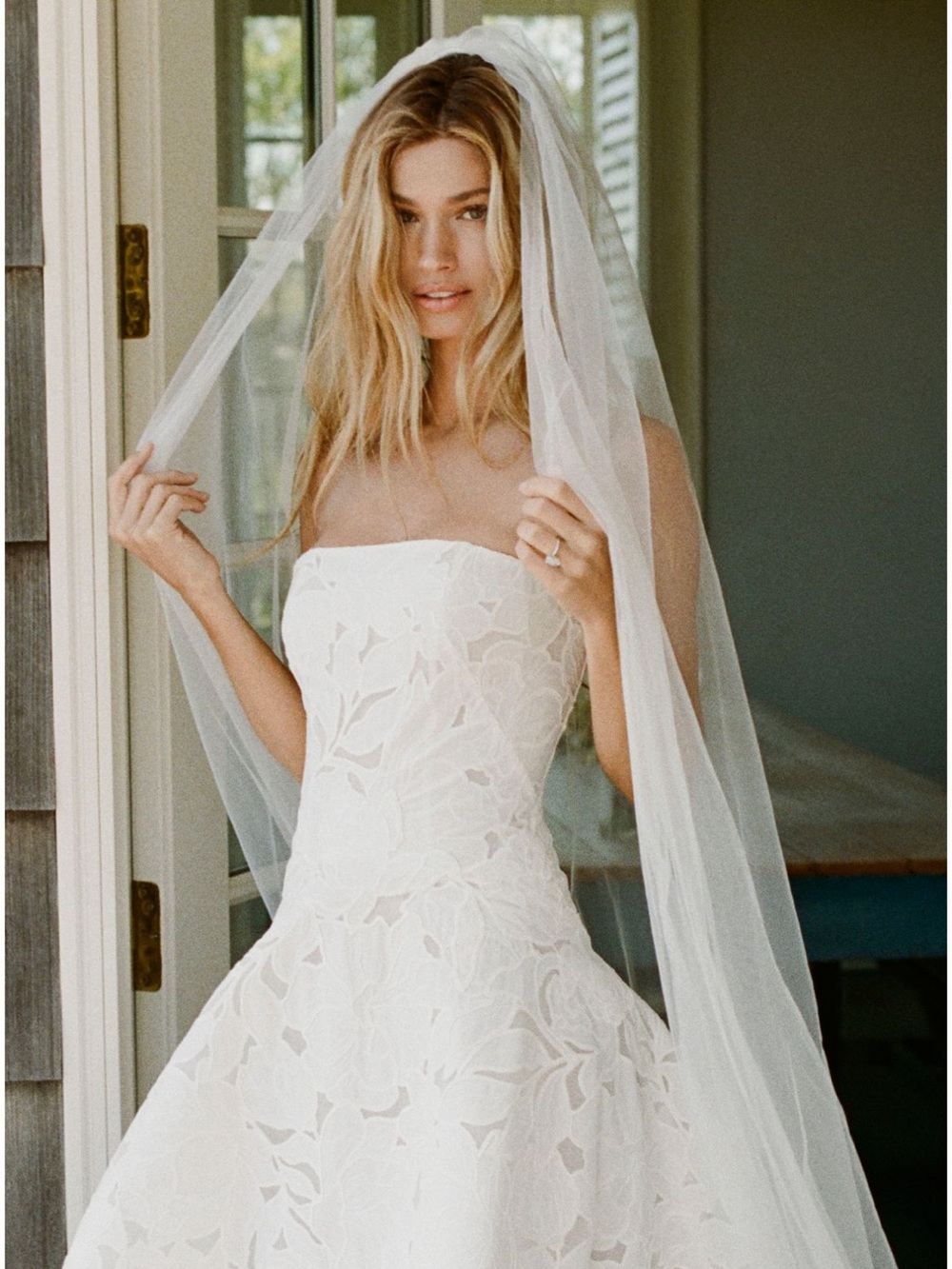 Anthropologie Ivory Bridal Veil